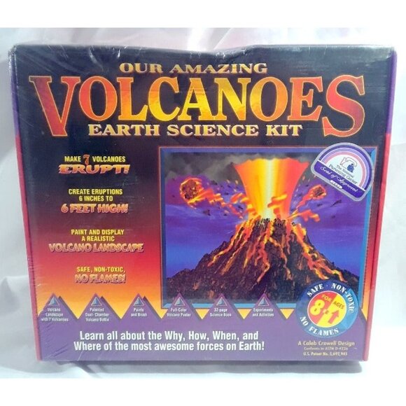 Our Amazing Volcanoes Earth Science Kit (makes 7 volcanoes erupt) - Picture 1 of 2